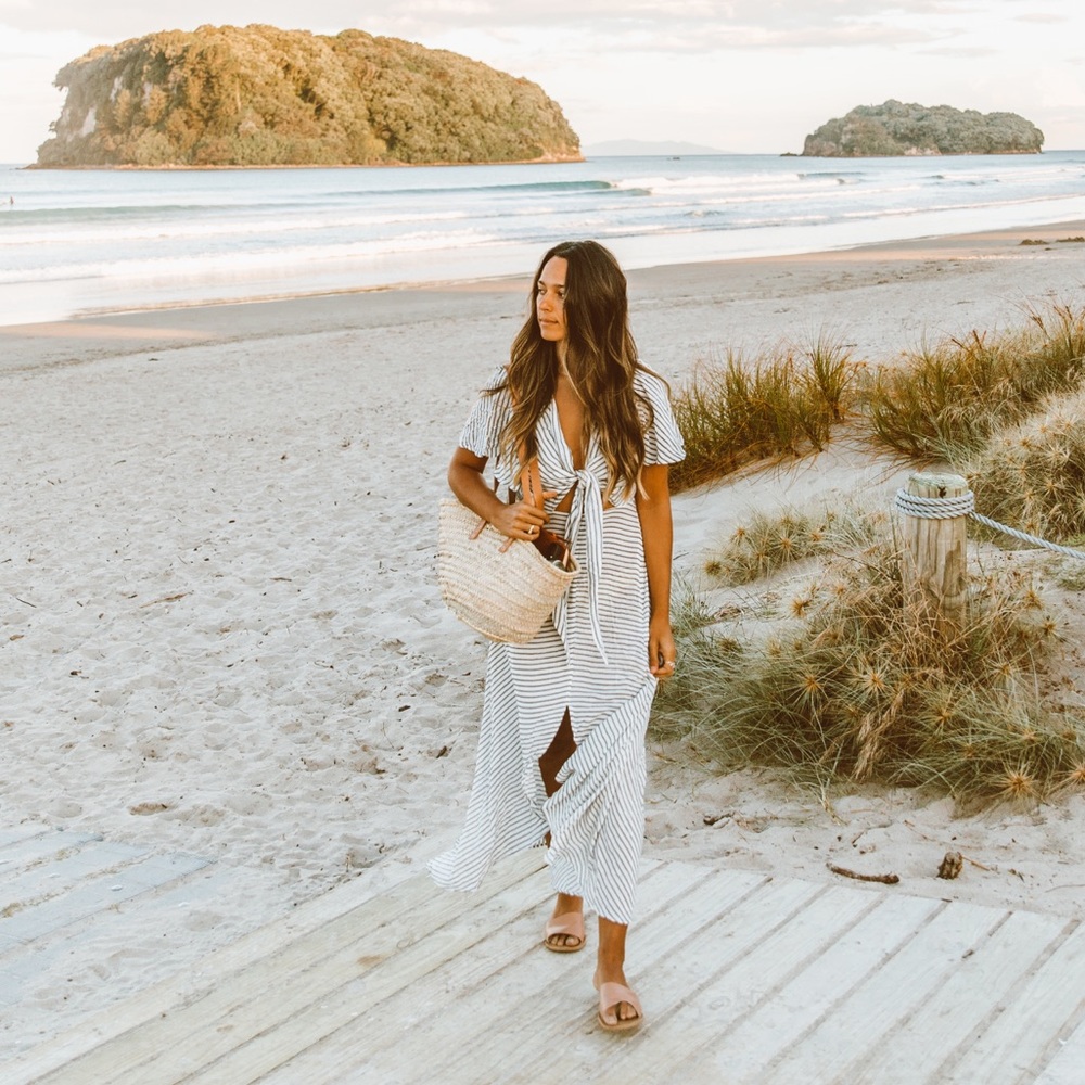 Bird & Kite White Flowy Dress